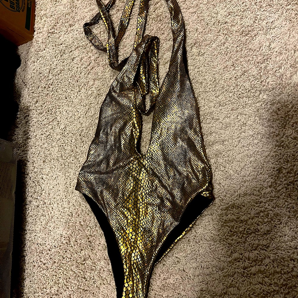Gold Rainbow Swimsuit size Large